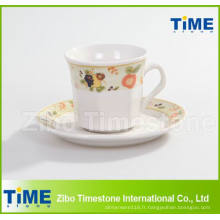 Porcelaine 200CC tasse et soucoupe / tasse à café avec soucoupe (91006-001)